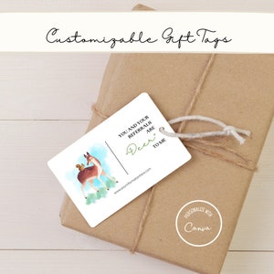 Custom Gift Tag| Realtor Pop By| Mortgage| Business Promotion| Digital Art| Canva| Insurance| Woodland| Whimsical