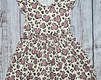 Leopard Cheetah Mouse Inspired Dress