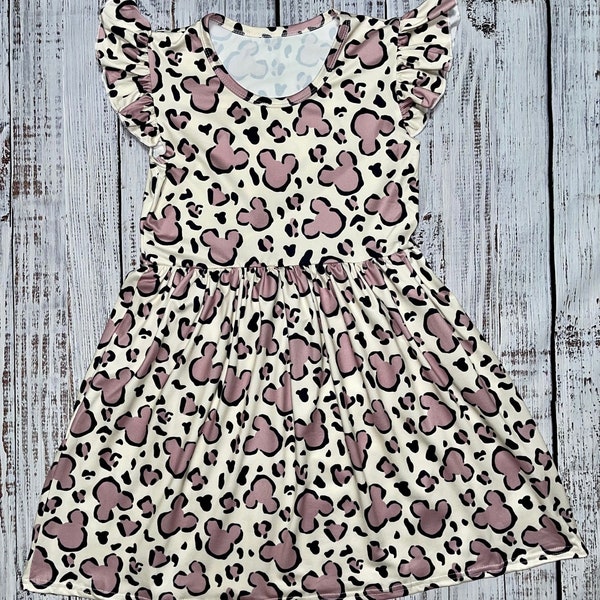 Leopard Cheetah Mouse Inspired Dress