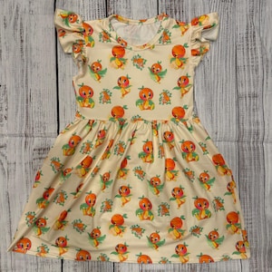 Orange Bird Dress