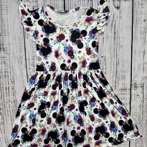 Mouse Inspired Floral Dress
