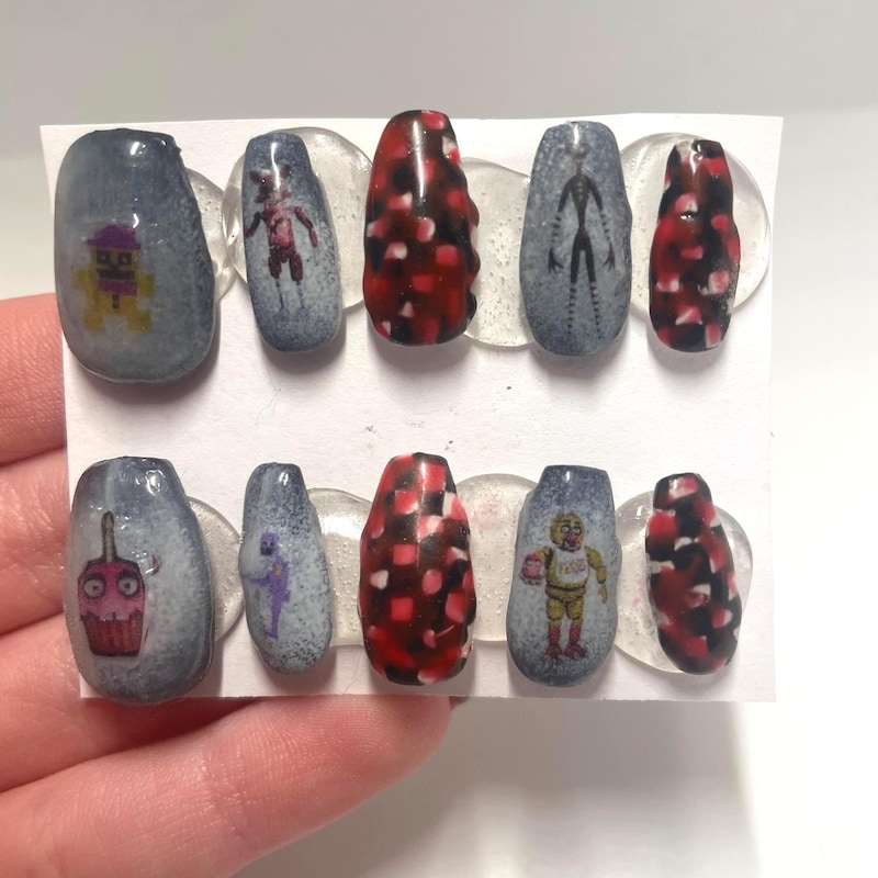 Five Nights at Freddys Nails - Etsy