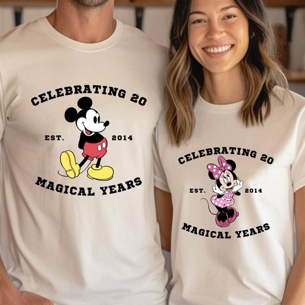 Magical Disney Anniversary Celebration T-Shirt/Matching Couples Shirts/Disney Couples Anniversary Shirts/ Disneyworld Anniversary sweatshirt