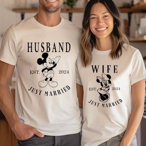 Disney Wife Custom Shirt/ Mr and Mrs Disney shirt/ Disney Mooners shirt/ Disney Wedding stuff/ Disney Honeymoon Shirt/ Honeymoon sweatshirt