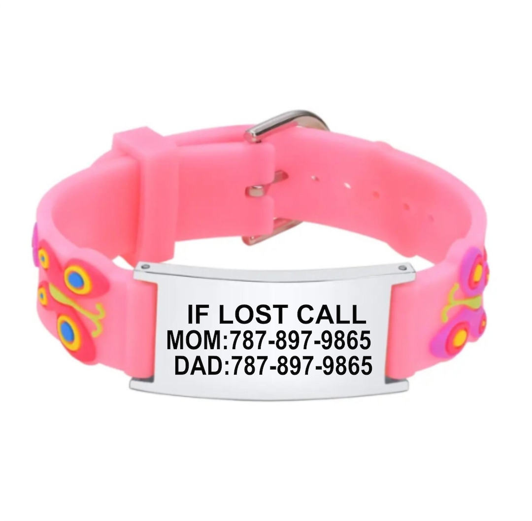 Kid Emergency Contact Bracelet/child Medical Alert Bracelet/kids