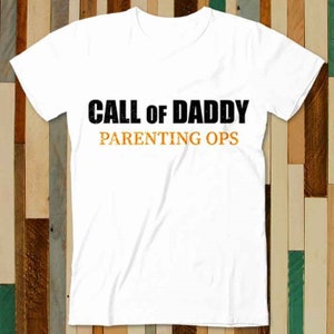 Call of Daddy Gamer Dad Online Gaming T Shirt Adult Unisex Men Women Retro Design Tee Vintage Top A4888