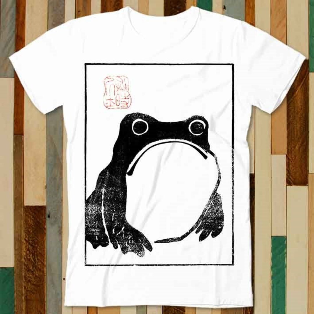 Ukiyo-e Frog T-shirt: Organic Cotton Japanese Art Tee - Foto 8