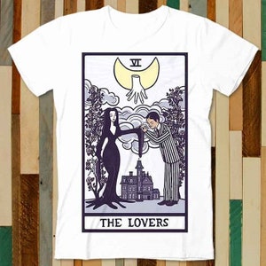 Vampire The Lovers VI Tarotkaart T-shirt Volwassen Unisex Mannen Vrouwen Retro Design Tee Vintage Top A4767