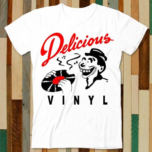 Delicious Vinly Music Record Label Rap Hip Hop T Shirt Adult Unisex Men Women Retro Design Tee Vintage Top A4955