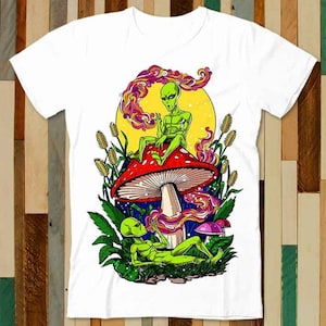 90’s MASHROOMS Alien Long tee マッシュルーム LATE 90S MUSHROOM ALIEN T-SHIRT \u2013 JERKS™
