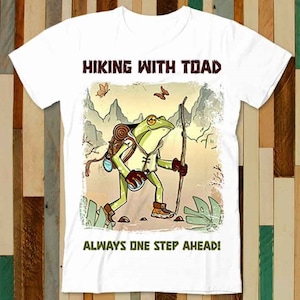 Vandring Stjärngroda Alltid Ett Steg Före Citat T-shirt Vuxen Unisex Män Kvinnor Retro Design T-shirt Vintage Topp A4872