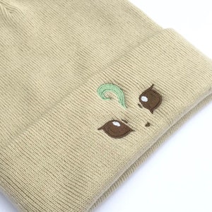 Embroidered Leafeon Inspired Beanie | Hat | Adult Gift | Kawaii