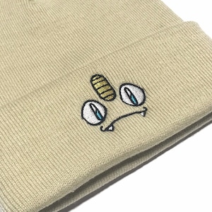 Embroidered Meowth Inspired Beanie | Hat | Adult Gift | Kawaii