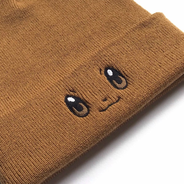 Embroidered Eevee Inspired Beanie | Hat | Adult Gift | Kawaii