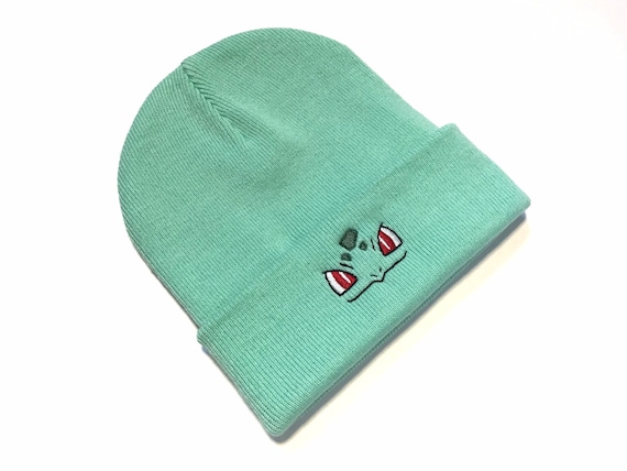 Embroidered Bulbasaur Inspired Beanie | Hat | Adult Gift | Kawaii