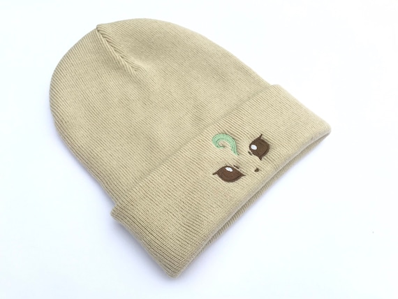 Embroidered Leafeon Inspired Beanie | Hat | Adult Gift | Kawaii