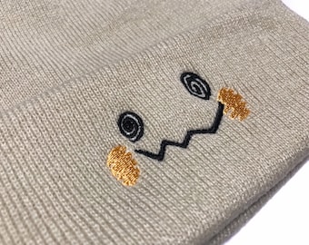 Embroidered Mimikyu Inspired Beanie | Kawaii | Adult Gift