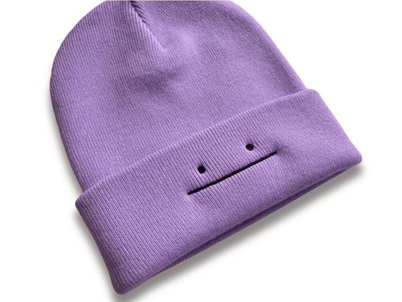 Embroidered Ditto Inspired Beanie | Hat | Kawaii | Adult