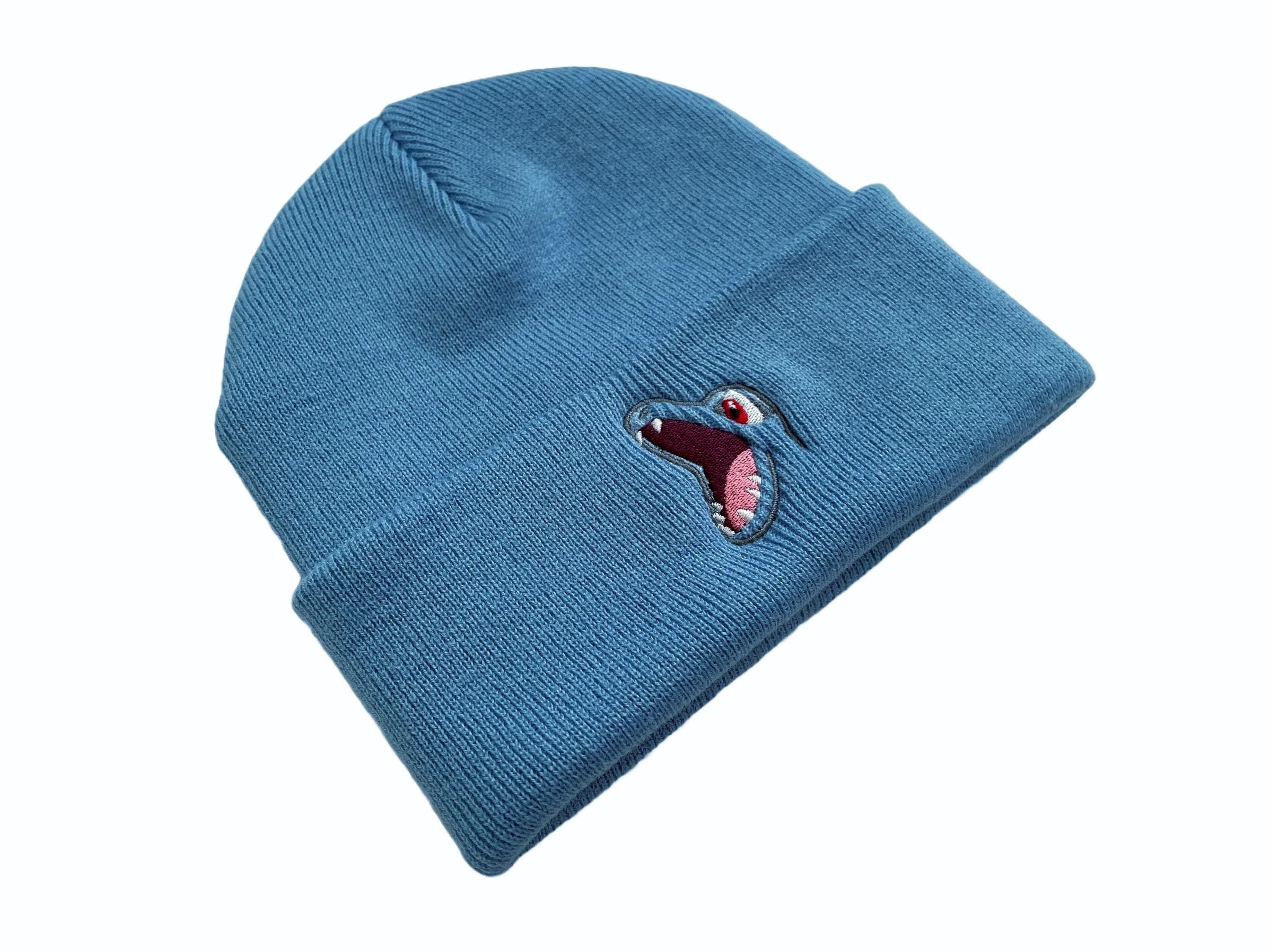 Embroidered Totodile Inspired Beanie | Hat | Adult Gift | Kawaii