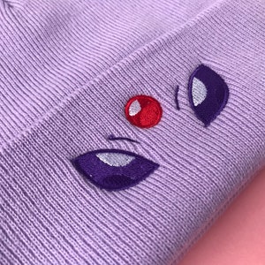 Embroidered Espeon Inspired Beanie | Hat | Adult Gift | Kawaii