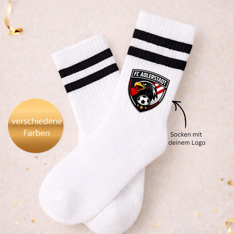 Socks with logo / Club socks / Gifts / Gift for coaches image 1