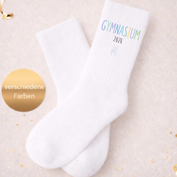 High school socks | Transition gift | 5th grade | Back-to-school gift for boys and girls | Socks for schoolchildren | Schoolchild 2026