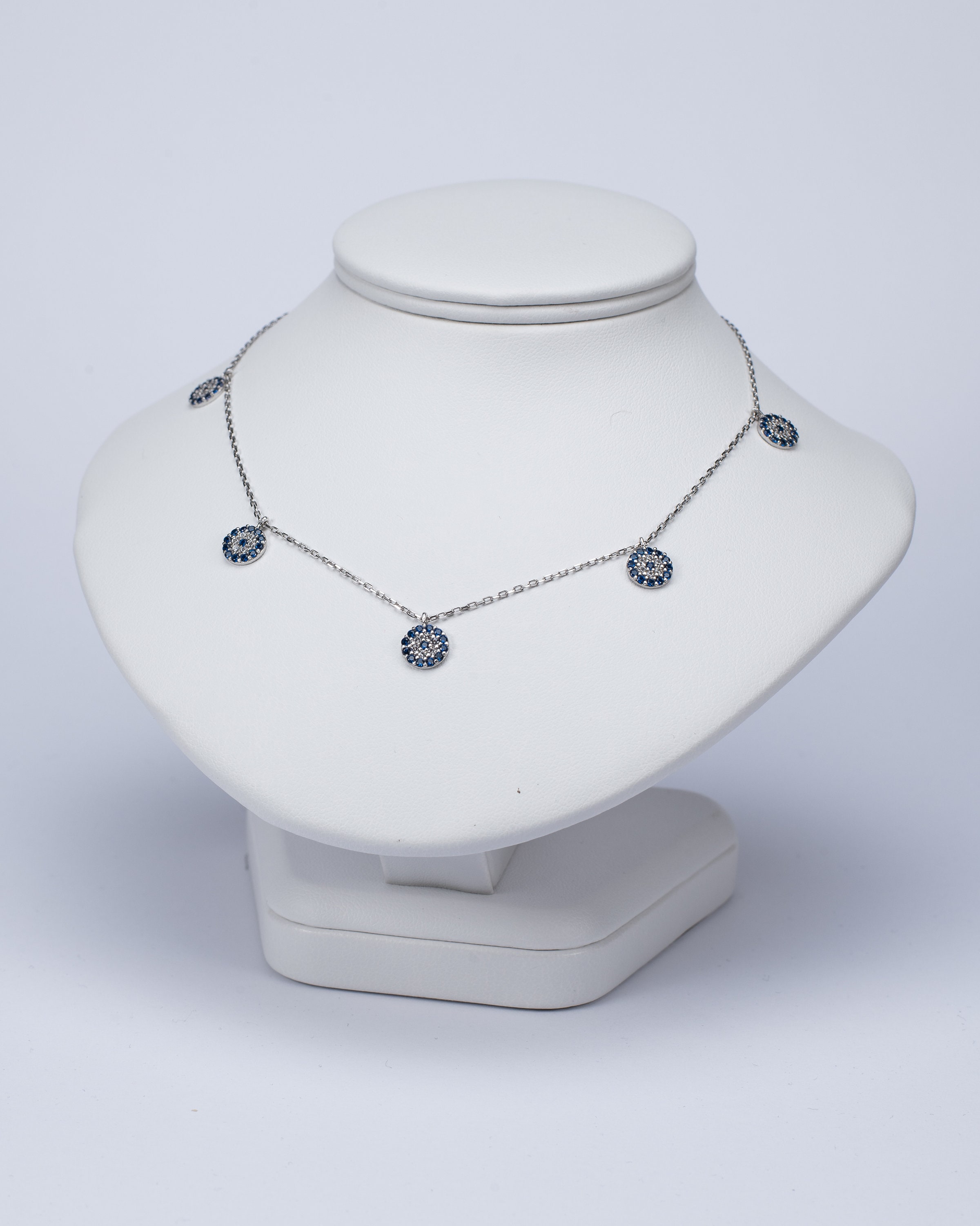 Collana Nazar argento sterling 925 placcato rodio / oro 14K / oro rosa collana malocchio occhio zirconi regalo fatto a mano per lei - Italia