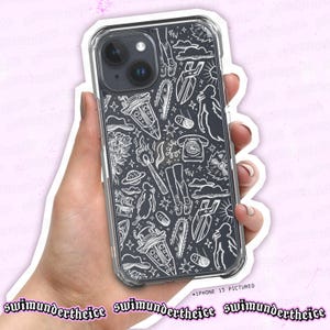 ピアス・ザ・ヴェール クリアスマホケース | 保護用透明プラスチック iPhone PTVバンド キュートでトレンディなテックアクセサリー ファンアート イラスト入りギフト