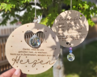 Geschenk / Abschied / Kindergarten / Erzieherin / Erzieher / Sonnenfänger / personalisiert / Holz / Kita / Danke