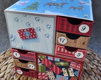 Adventskalender für Kinder zum befüllen (Wintertiere)