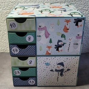 Advent calendar for children to fill (penguin)