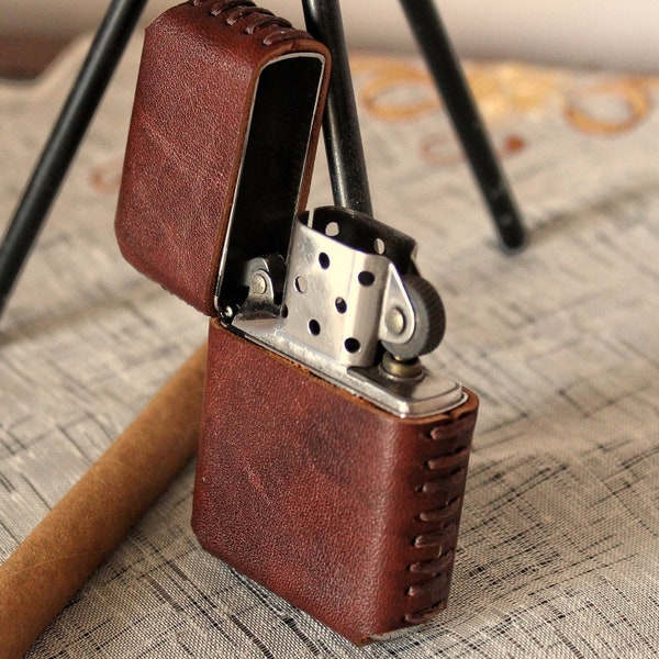 Leather Lighter Case Etsy