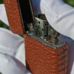 Genuine Leather Wraparound Case for Zippo Lighters - Elegant and Premium Design