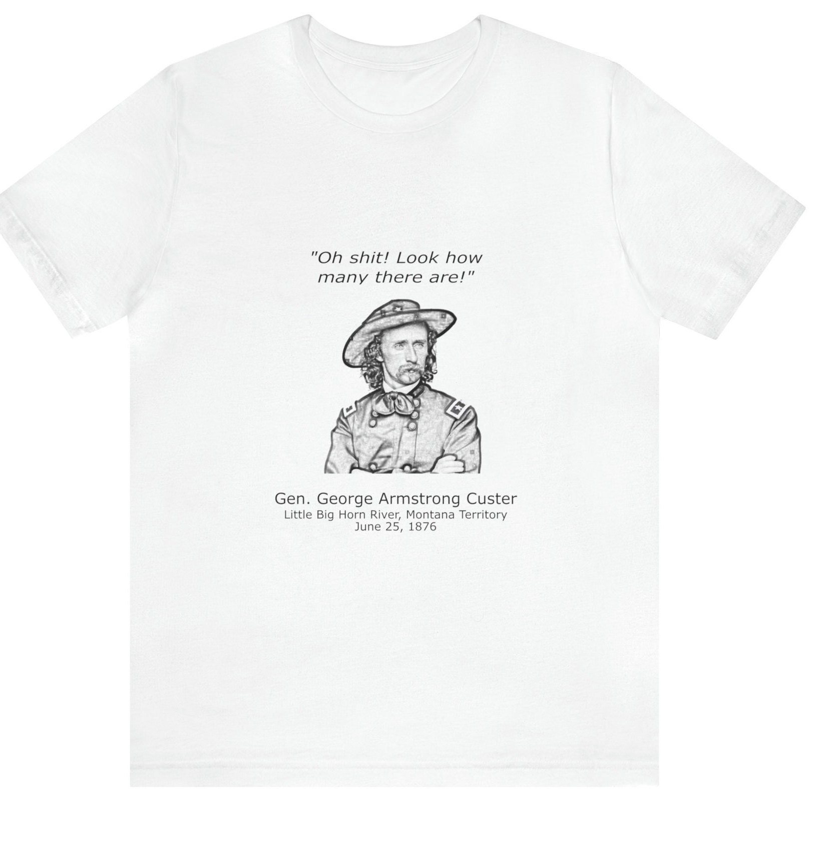 General Custer T-shirt à manches courtes en jersey unisexe