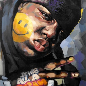 The Notorious B.I.G. 油絵 The Notorious B.I.G. - Etsy