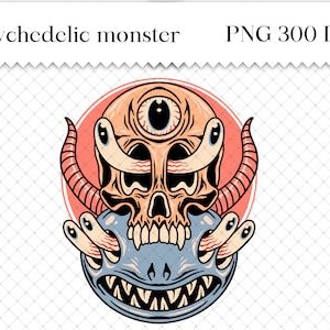 Psychedelic, Bad Trippy PNG, Psychedelic PNG, Psychedelic Art, Psychedelic Decor, high monster, Psychedelic Wall Art png, Sublimation PNG