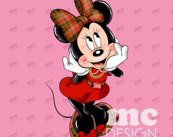 Archivo PNG de Minnie Mouse | Diseño de sublimación de Minnie | Diseño de camiseta de Minnie | Descarga instantánea
