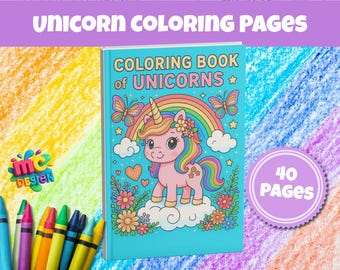 Dibujos de unicornios para colorear, dibujos de unicornios para niños, dibujos imprimibles, dibujos de unicornios para colorear, dibujos para niños, 21,5 x 28 cm