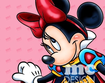 Archivo PNG de Princesa Minnie ? Diseño de sublimación de Minnie | Diseño de camiseta de Minnie Mouse | Descarga instantánea