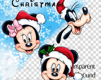 Navidad de Mickey y Minnie | Donald y Margarita | Diseño de sublimación | Diseño de camiseta | Descarga instantánea