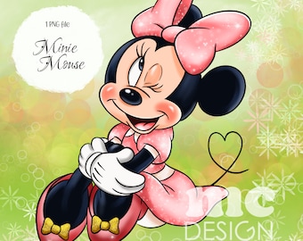 Minnie Mouse PNG file | Minnie Lovely | Minnie Sublimation Design | Minnie shirt design | Instant Download