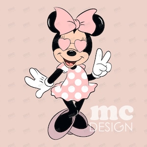 Fichier PNG Minnie Mouse | Minnie Paix et Amour | Conception de sublimation Minnie | Conception de chemise Minnie | Téléchargement instantané