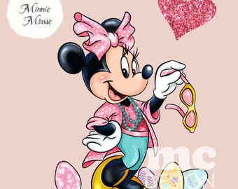 Minnie Mouse PNG file | Minnie Easter | Minnie Sublimation Design | Minnie shirt design | Instant Download