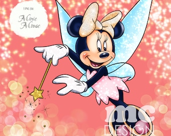 Minnie Maus PNG-Datei | Minnie Fee | Minnie Sublimationsdesign | Minnie Shirt-Design | Sofortiger Download