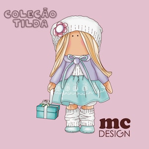Tilda-Puppenillustration | süße Puppe png | süße Mädchen Clipart | süße Charaktere | Puppen Clipart-Set | kostenloser Download | PNG-Datei