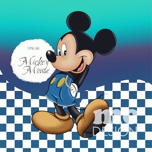 Fichier PNG Mickey Mouse | Short en jean Mickey | Conception de sublimation Mickey | Conception de chemise Mickey Mouse | Téléchargement instantané