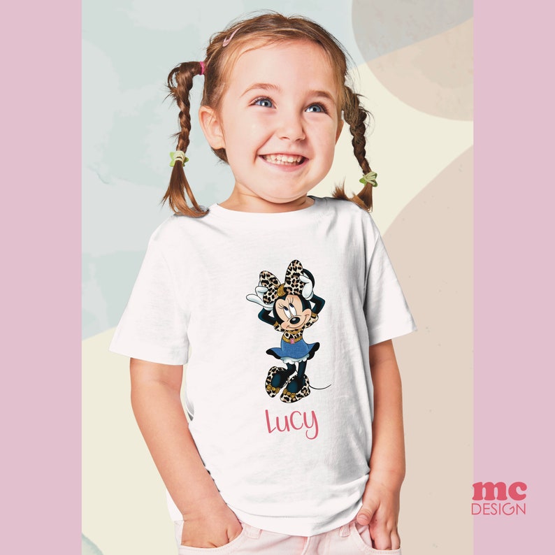 Archivo PNG de Minnie Mouse | Vaqueros Minnie | Diseño de sublimación de Minnie | Diseño de camiseta de Minnie | Descarga instantánea imagen 3