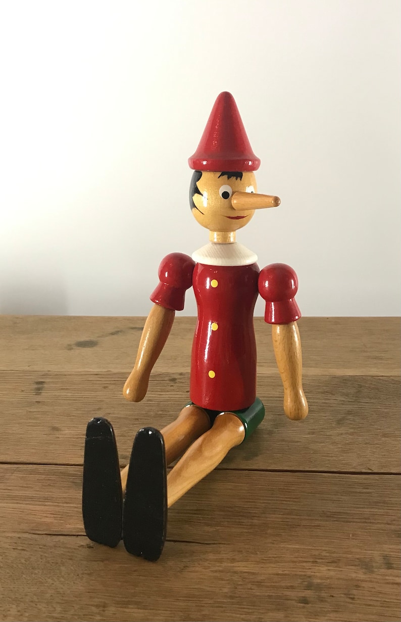 VINTAGE Pinokkio 1950 Hout Hout Pinochio image 2