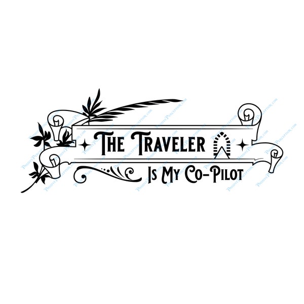 The Traveler Is My Co-Pilot Sticker, Critical Role Decal, DND Sticker, Critical Role Traveler Con Sticker, Dungeons and Dragons Sticker