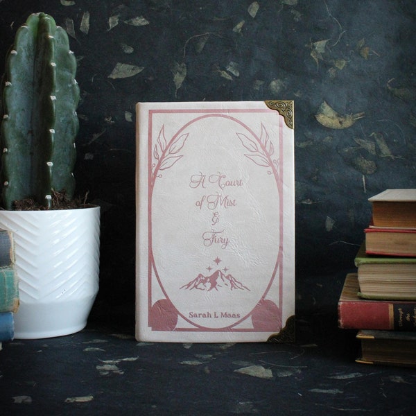 Custom Leather Book Acotar Etsy